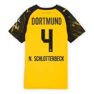 Fotbalové Dres Borussia Dortmund Nico Schlotterbeck #4 Dámské Domácí Oblečení 2025-26 Krátký Rukáv